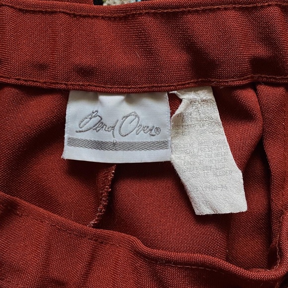 Vintage Red Pull-On Straight Leg Slacks - Picture 3 of 3